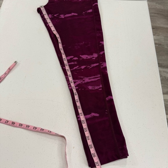 The North Face Pulse Leggings Purple Camouflage Running Tights Women’s Size L - Picture 6 of 12